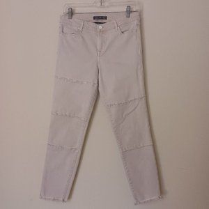 Abercrombie and Fitch Signature Collection Pink Distressed Skinny Jeans